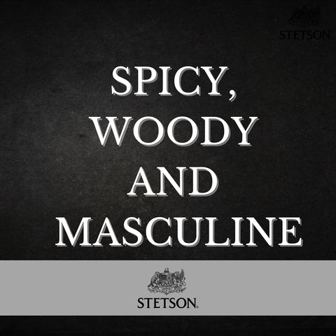 Stetson Black Cologne for Men, Woody, Dark and Spicy Scent, 1.5 Fl Oz